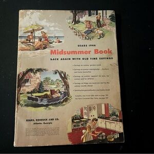 ORIGINAL 1946 SEARS MIDSUMMER BOOK RARE CATALOG 229 PAGES COLLECTIBLE
